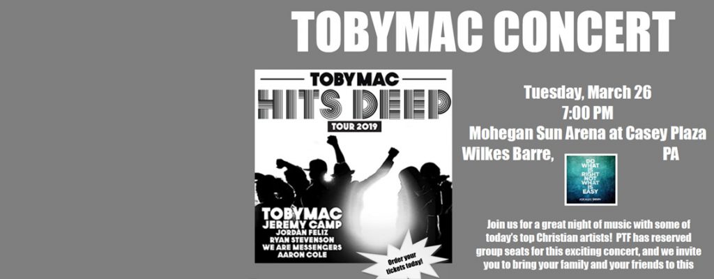 TOBYMAC CONCERT - Tuesday, March 26 7:00 PM