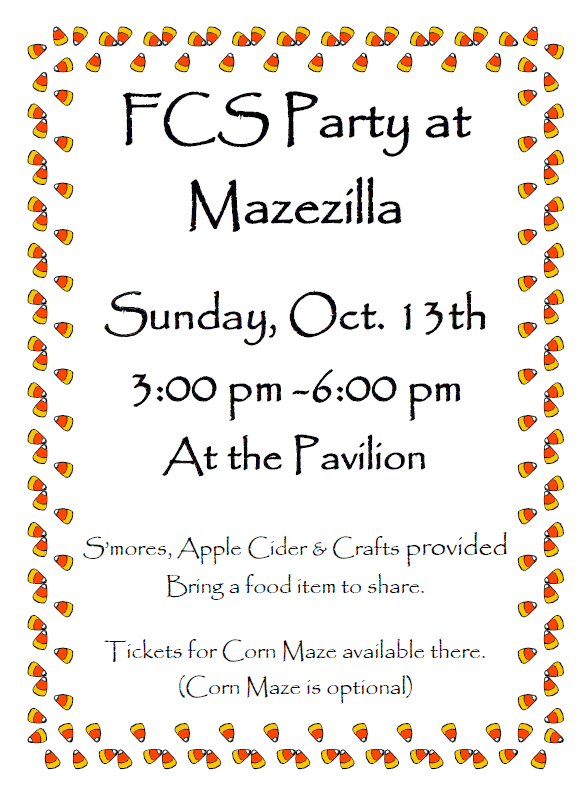 FCS Party at  Mazezilla - October 13th