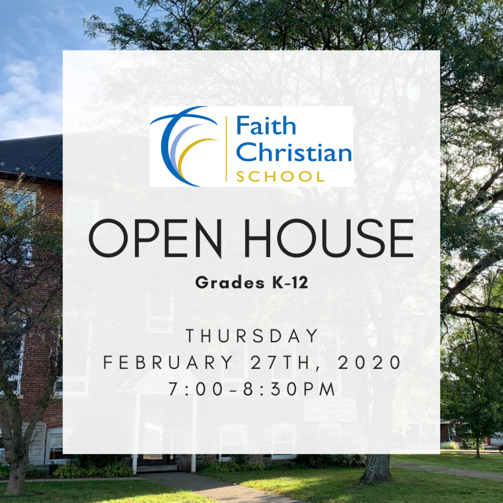 Open House Thursday February 27th, 2020