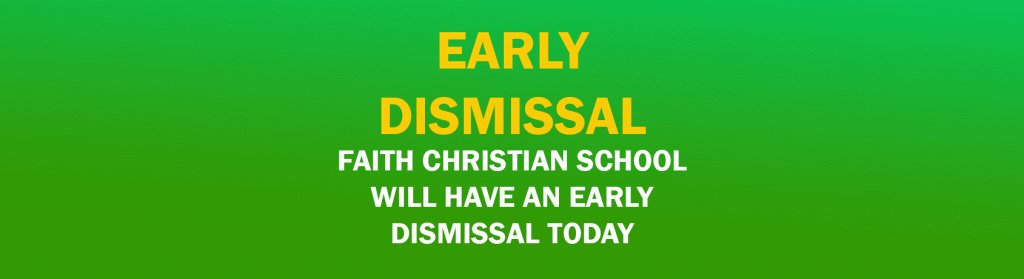 Early Dismissal, Wednesday, December 16th
