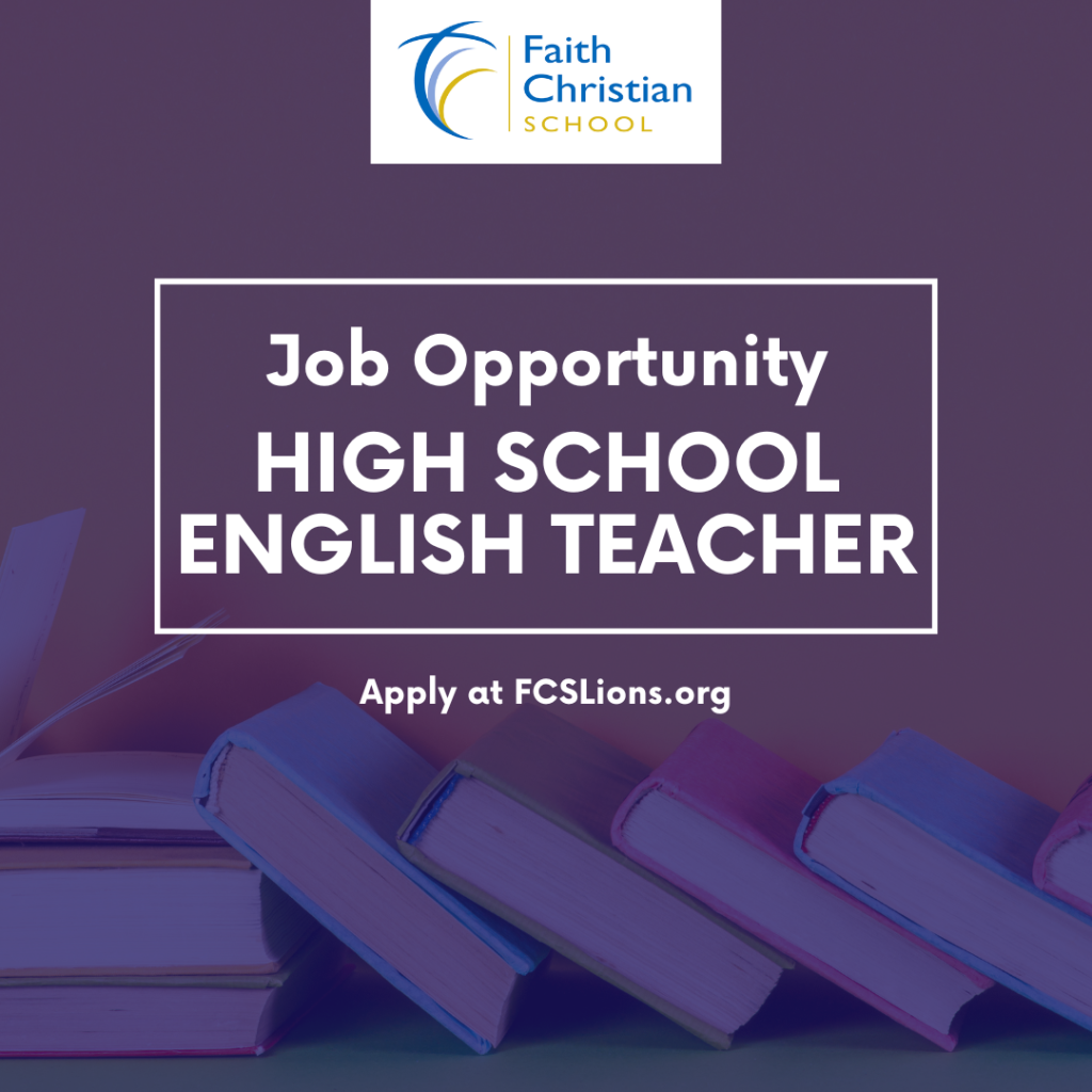 Job Opening: High School English Teacher