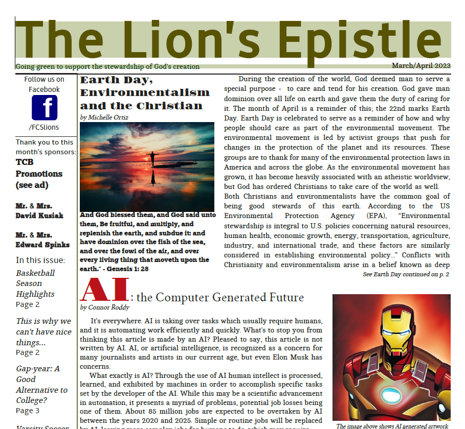 The Lion's Epistle March/April 2023