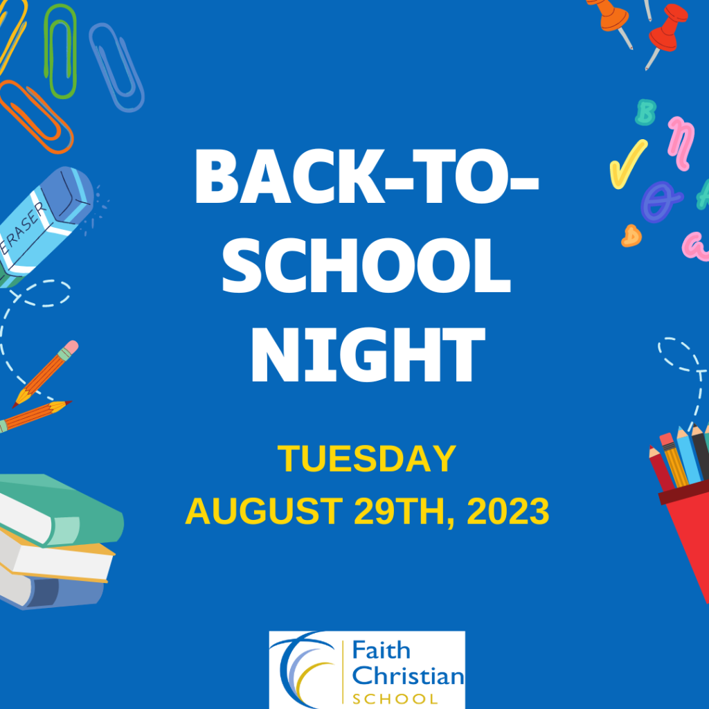 Back-To-School Night August 29th, 2023