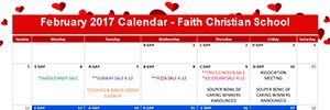 February 2017 Calendar