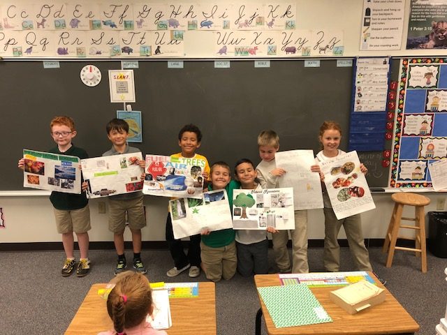 Our third grade were really proud to show off their natural resources poster projects