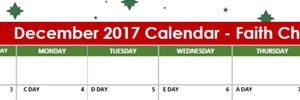 December Calendar