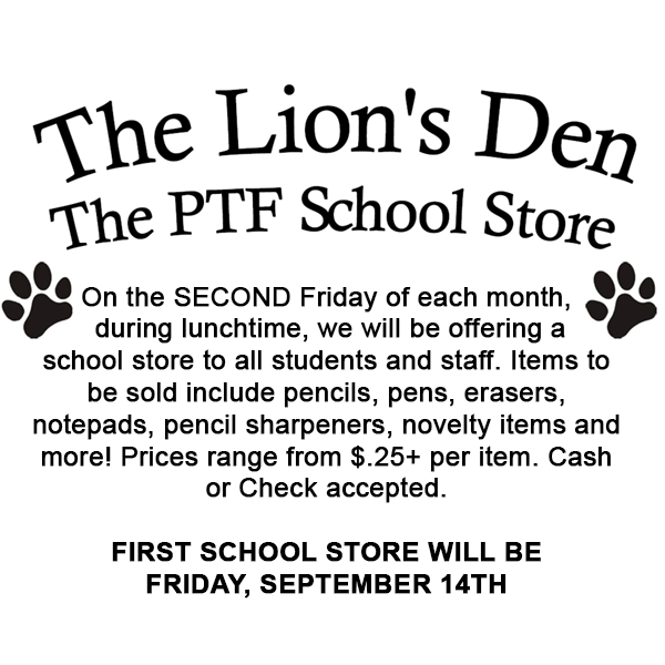 Lions Den School Store