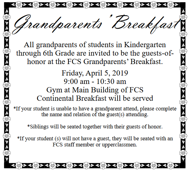 Grandparents’ Breakfast