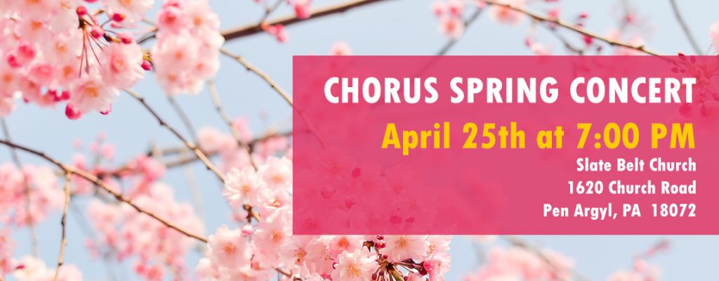 Chorus Spring Concert - April 25th