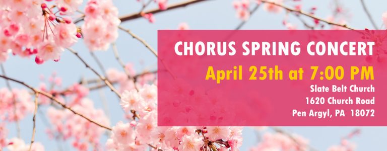 Chorus Spring Concert – April 25th