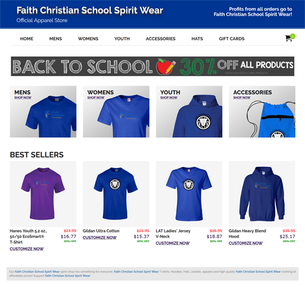 The FCS Clothing Store is OPEN!