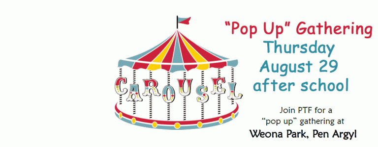 Pop Up Gathering – Thursday August 29th