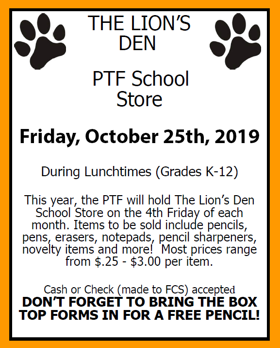 October School Store