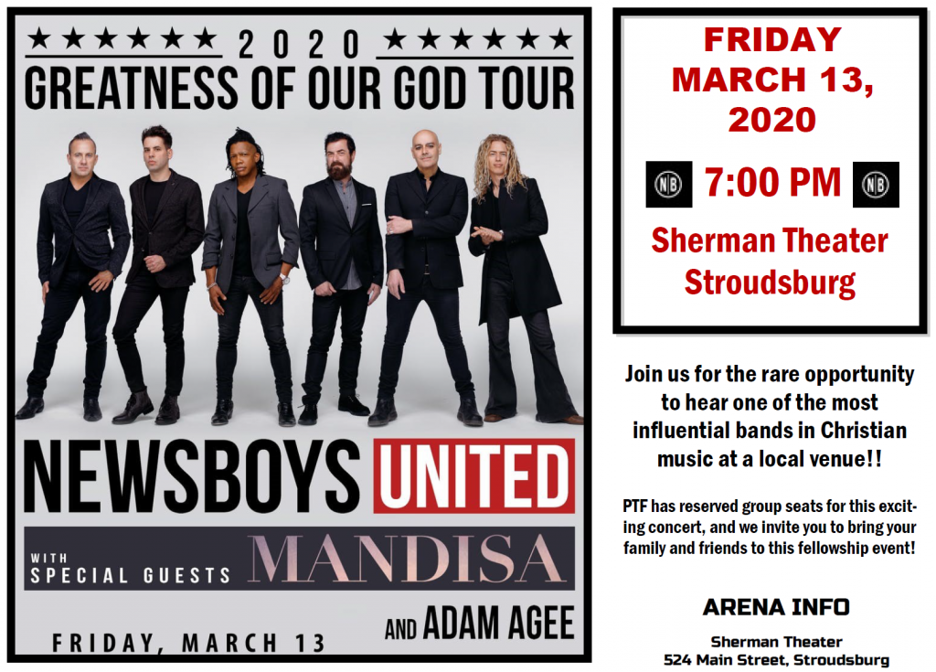 Newsboys Concert - March 13th, 2020