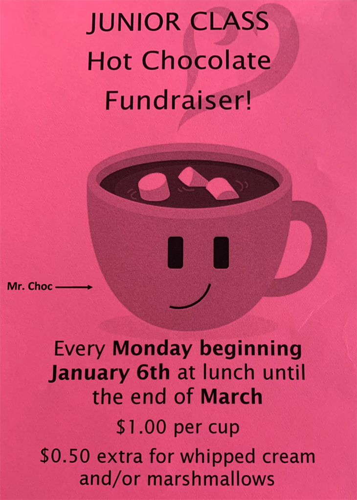 Hot Chocolate Fundraiser