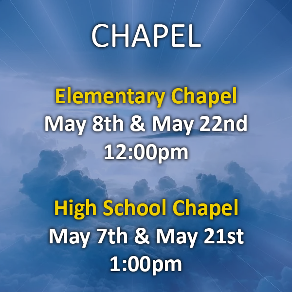 Chapel Schedule
