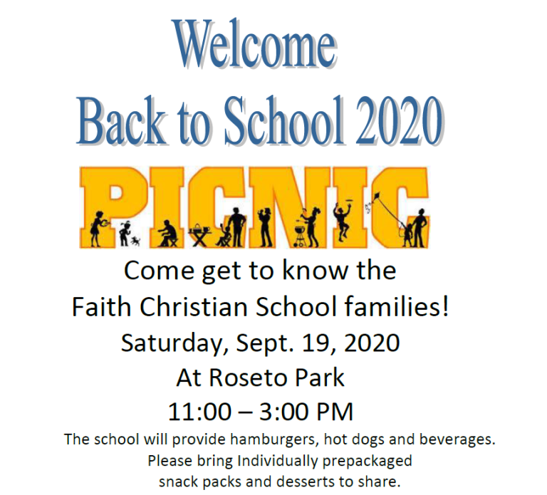Back To School Picnic