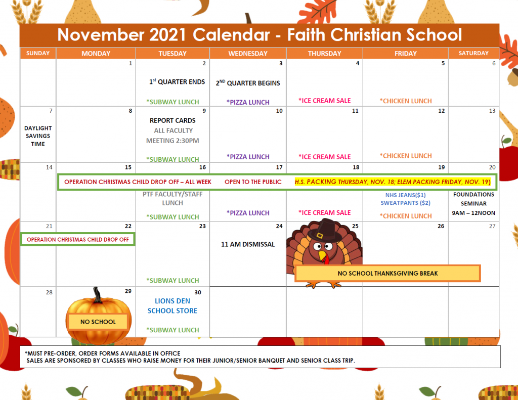 November 2021 Calendar