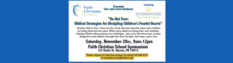 Do Not Fear: Biblical Strategies for Discipling Children’s Fearful Hearts