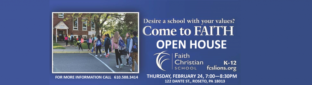 Open House - Thursday, February 24th, 2022; 7PM-8:30PM