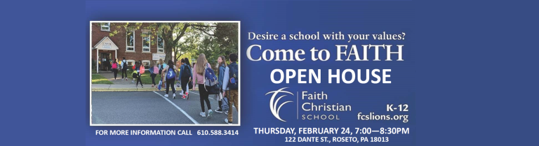 Open House – Thursday, February 24th, 2022; 7PM-8:30PM