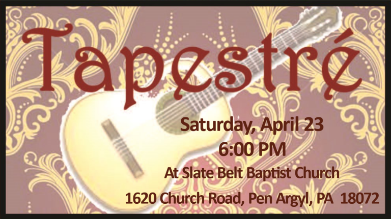 TAPESTRÉ – Saturday April 23rd – FCS Student Concert Series