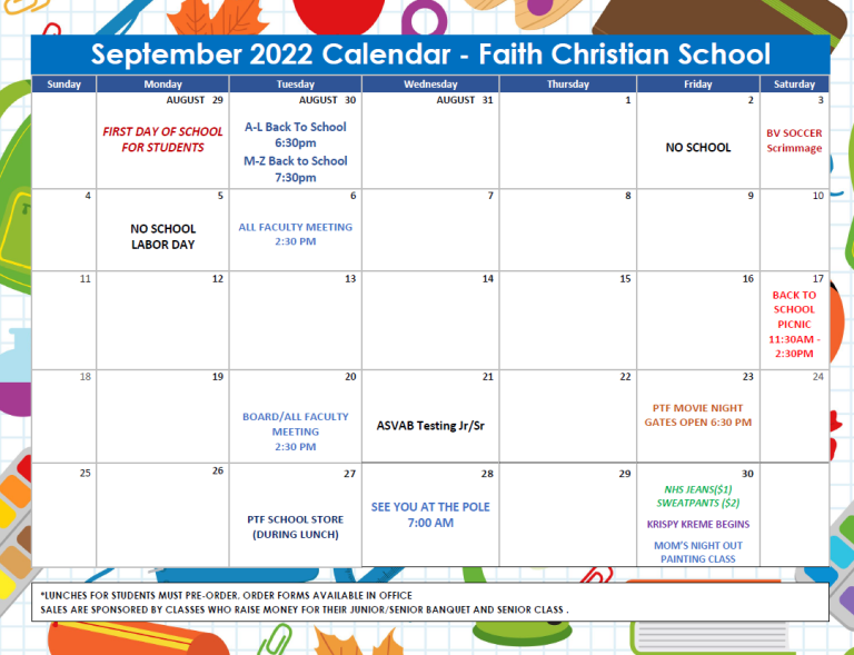 September 2022 Calendar