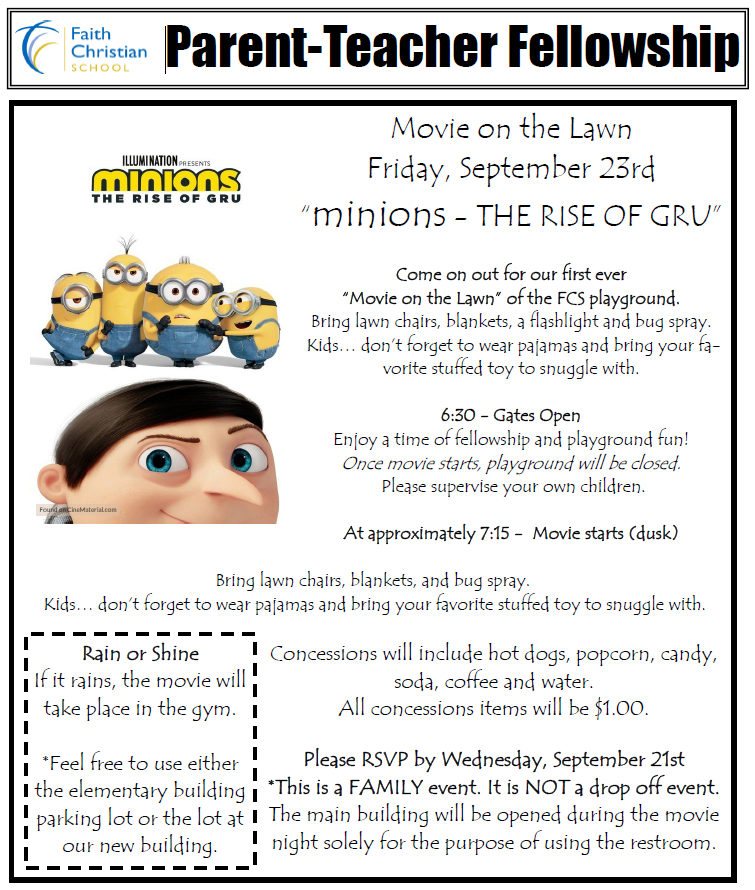 Movie Night - Friday September 23rd