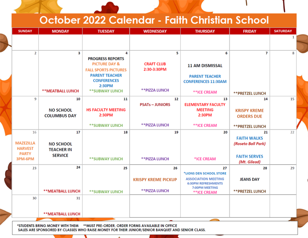 October 2022 Calendar