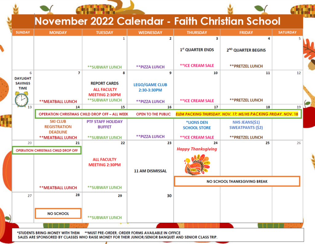 November 2022 Calendar