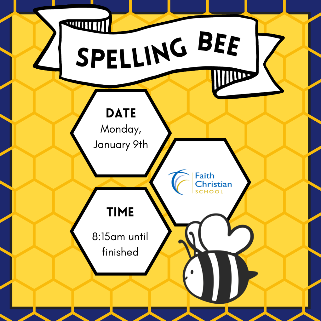 Spelling BEE - Monday January 9th