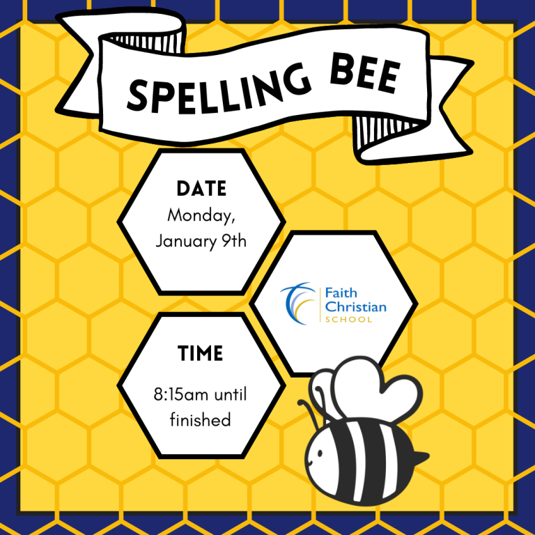 Spelling BEE – Monday January 9th