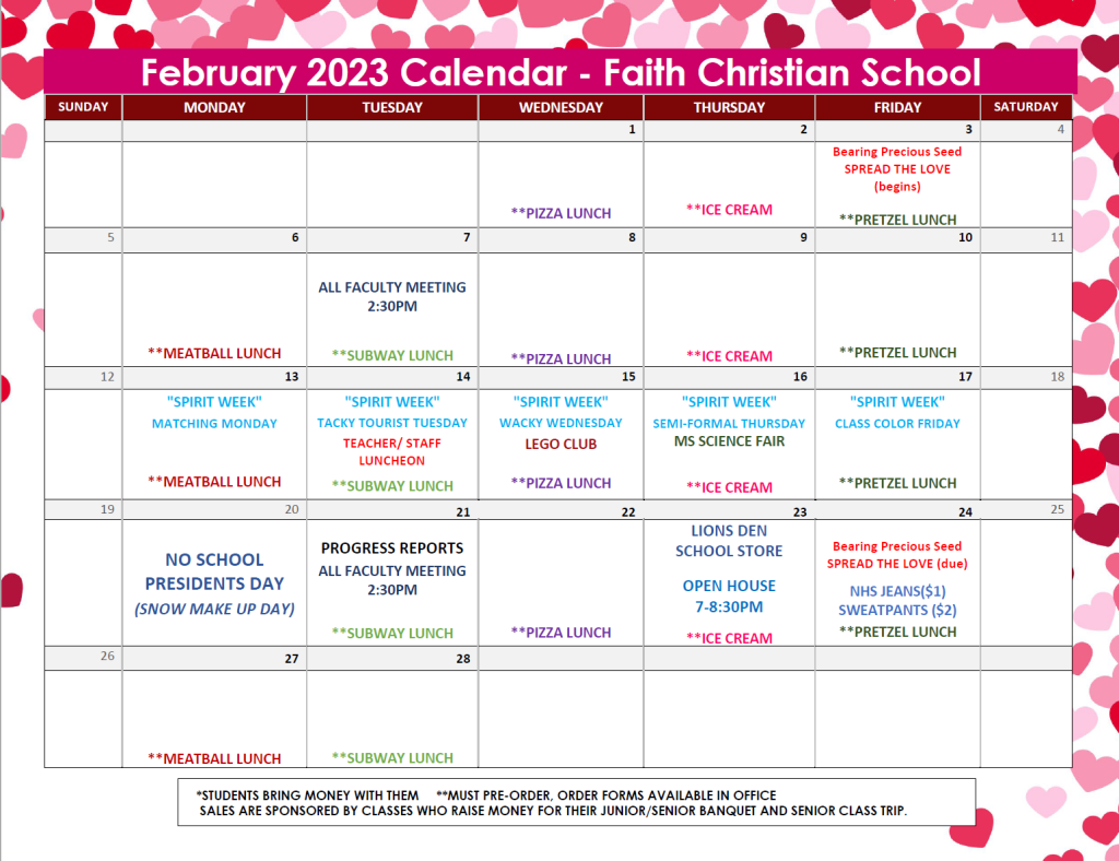 February 2023 Calendar