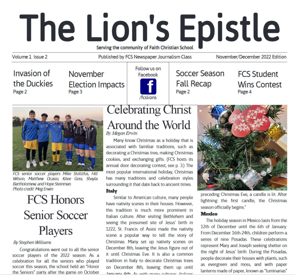 The Lion's Epistle Nov/Dec 2022