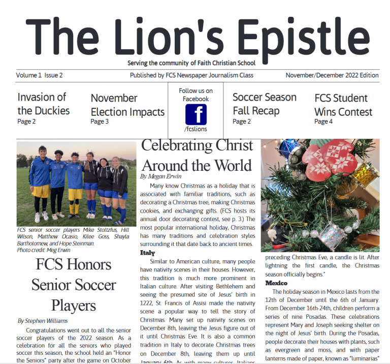 The Lion’s Epistle Nov/Dec 2022