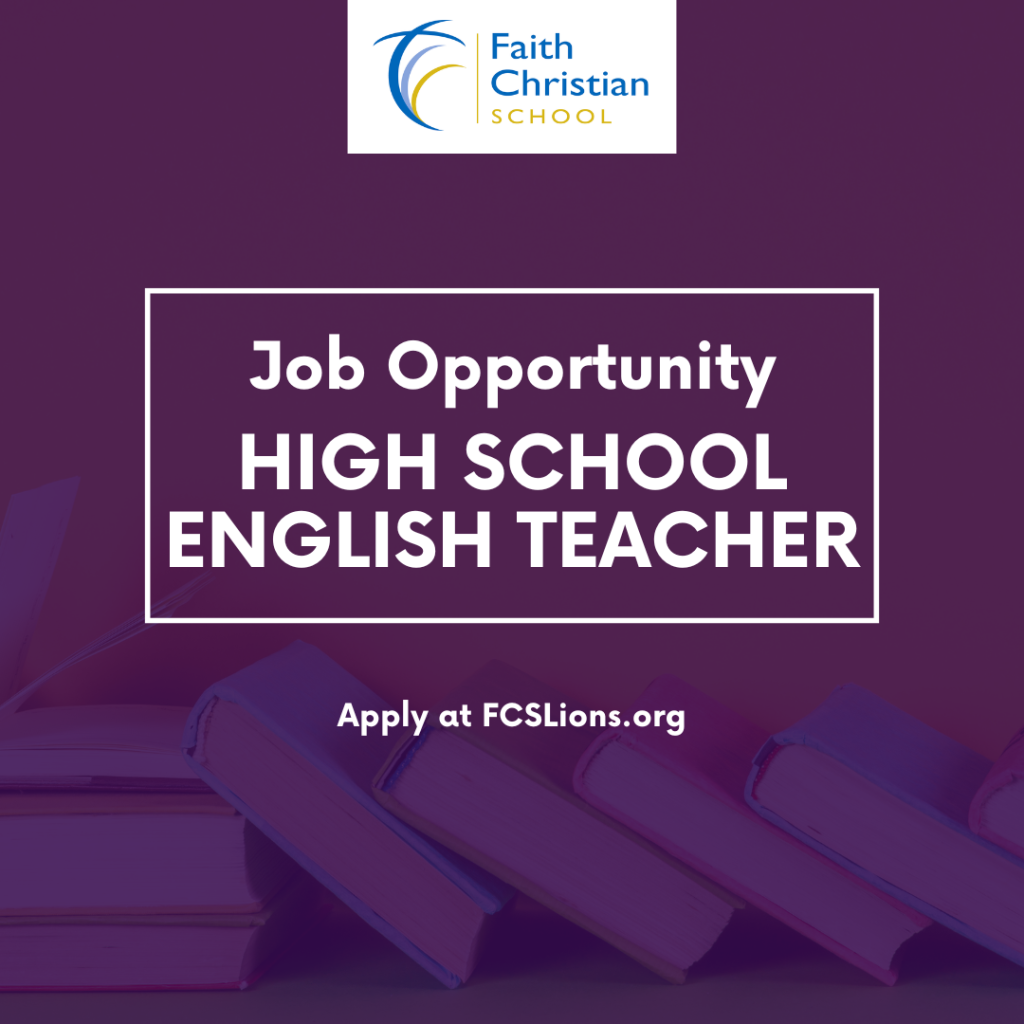 Job Opening: High School English Teacher