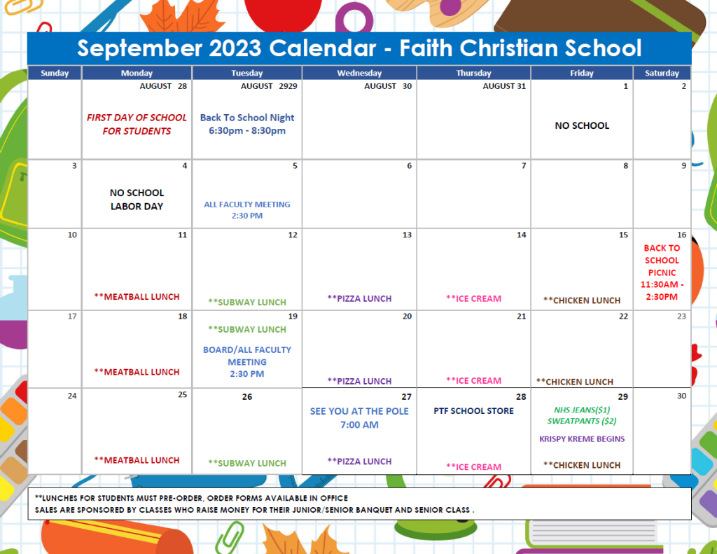 September 2023 Calendar