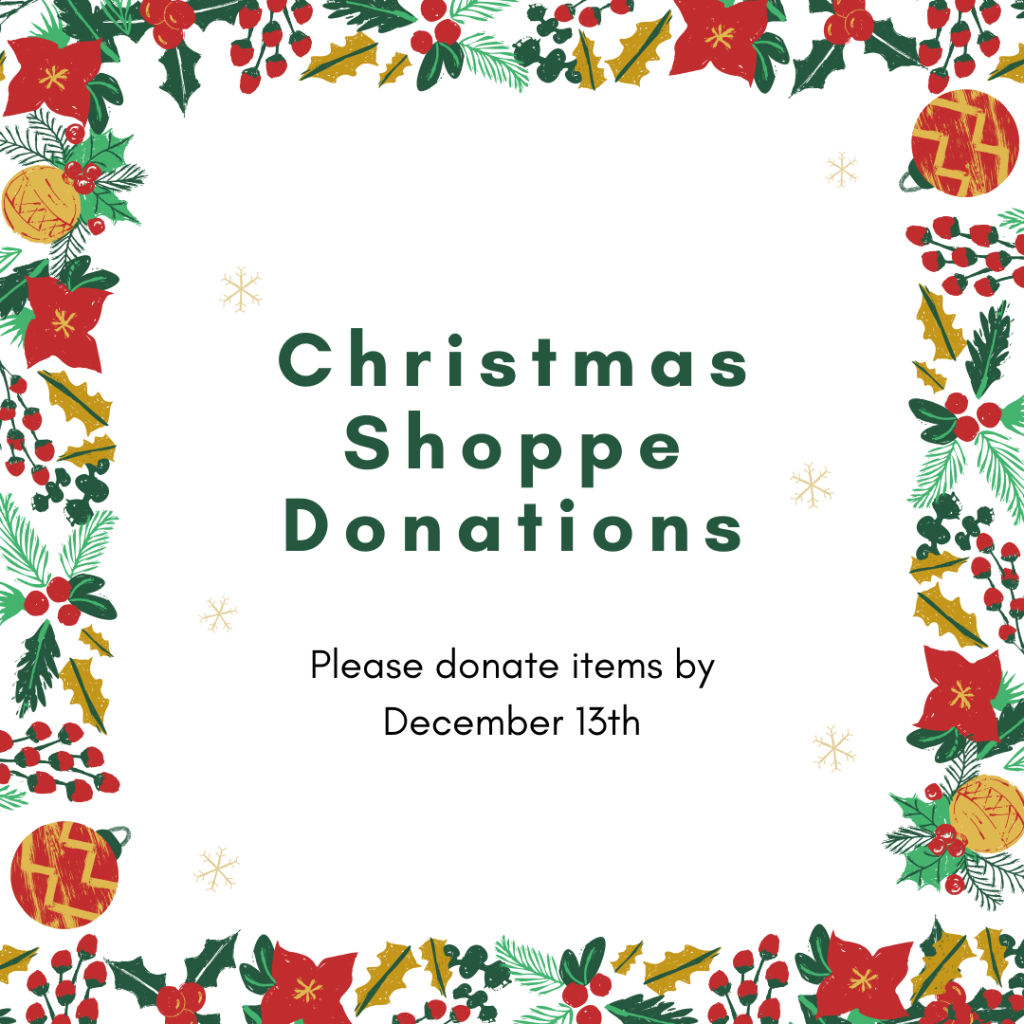 Christmas Shoppe Donations