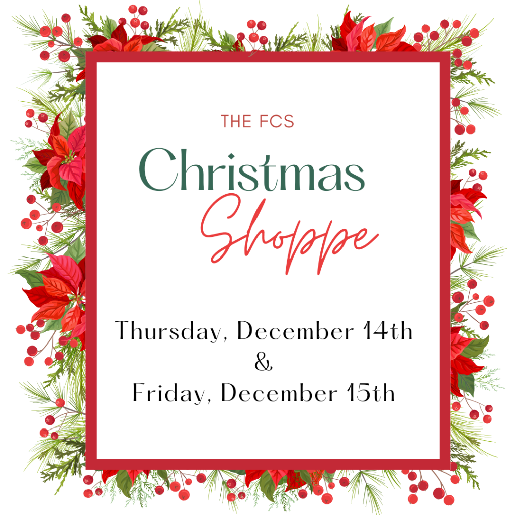 Christmas Shoppe Dec 14th & Dec 15th