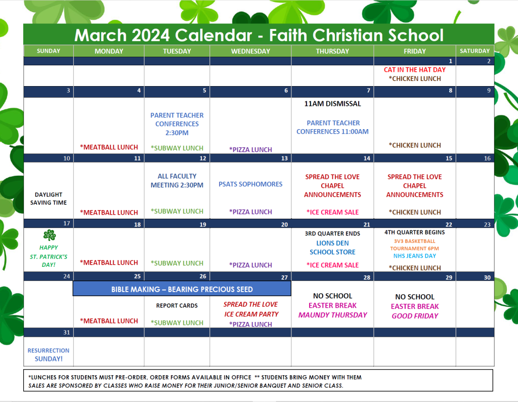 March 2024 Calendar