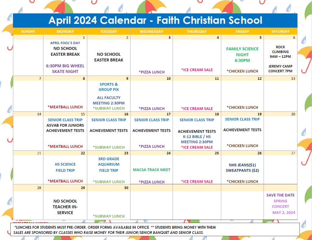 April 2024 Calendar