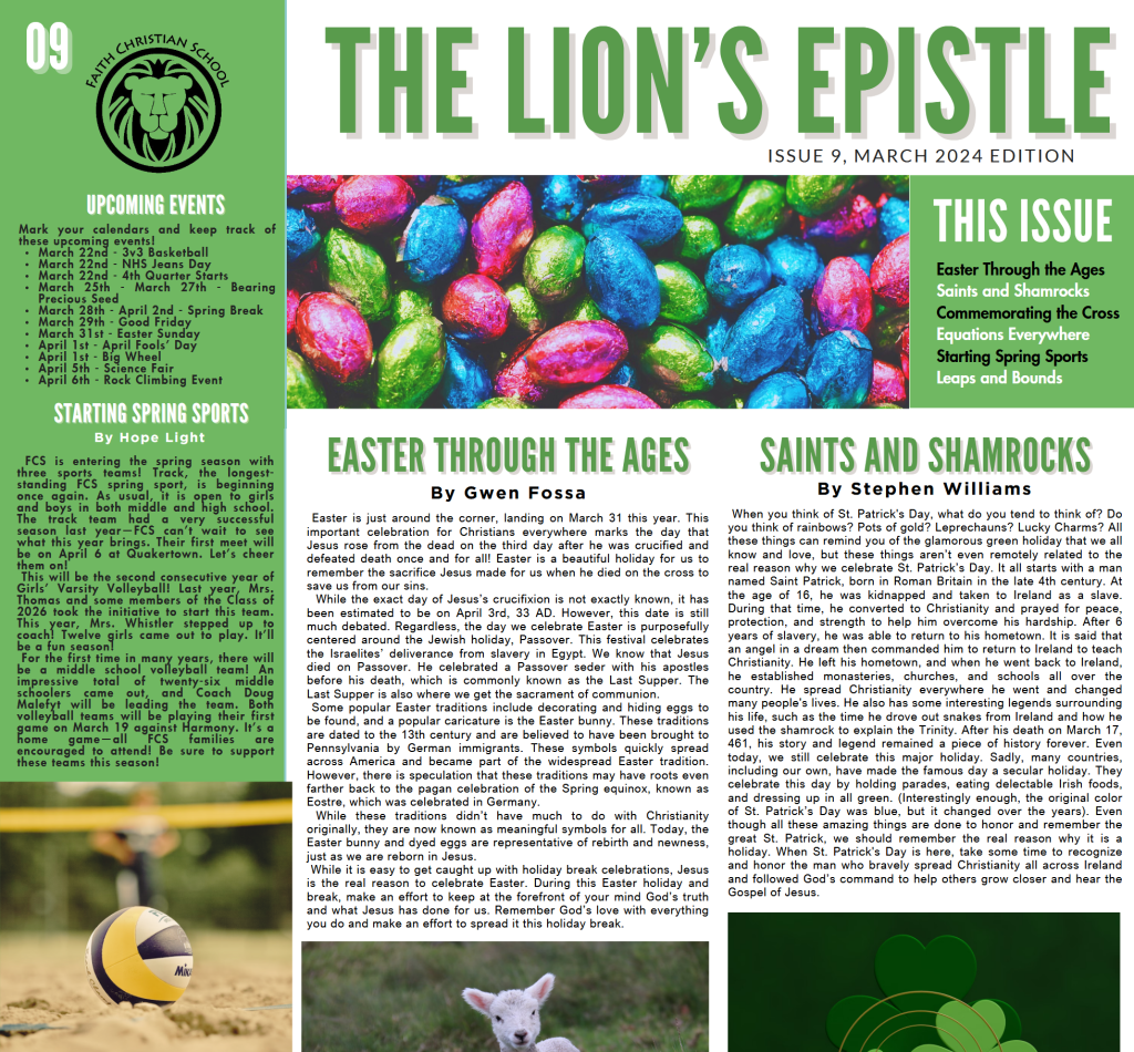 Lion’s Epistle March 2024 Edition