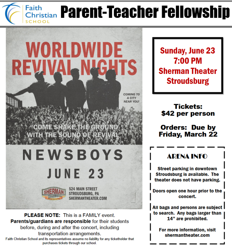 Newsboys Concert – Sunday, June 23th