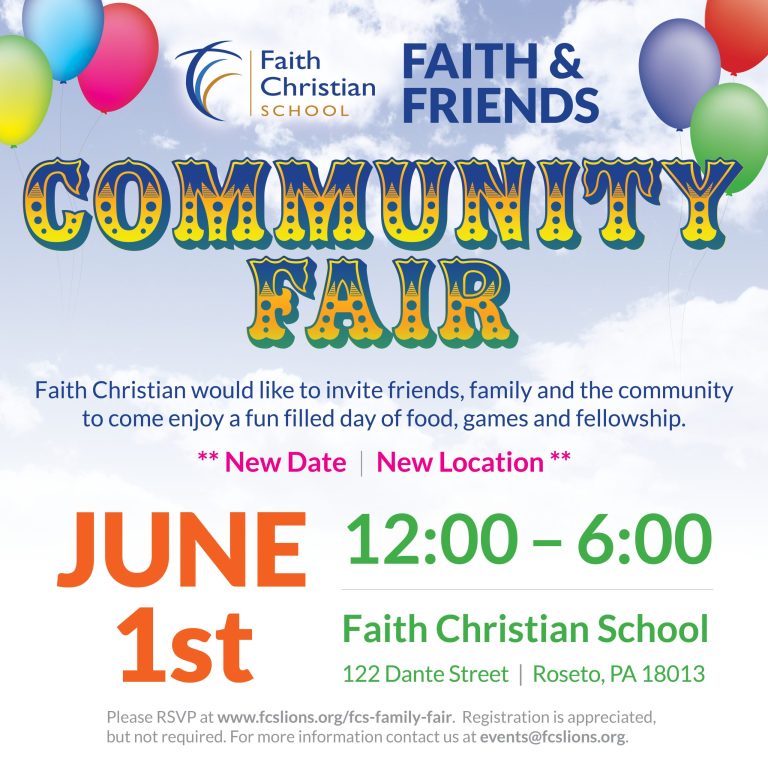 Faith & Friends Community Fair 2024 – June 1st, 2024