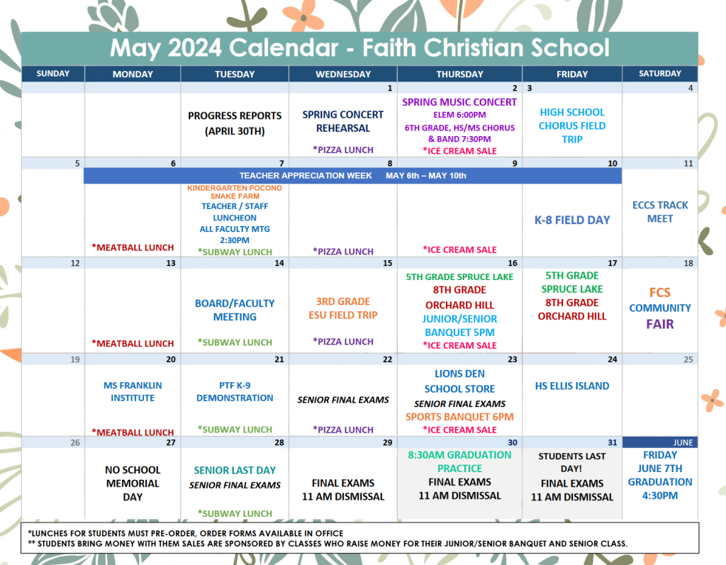 May 2024 Calendar