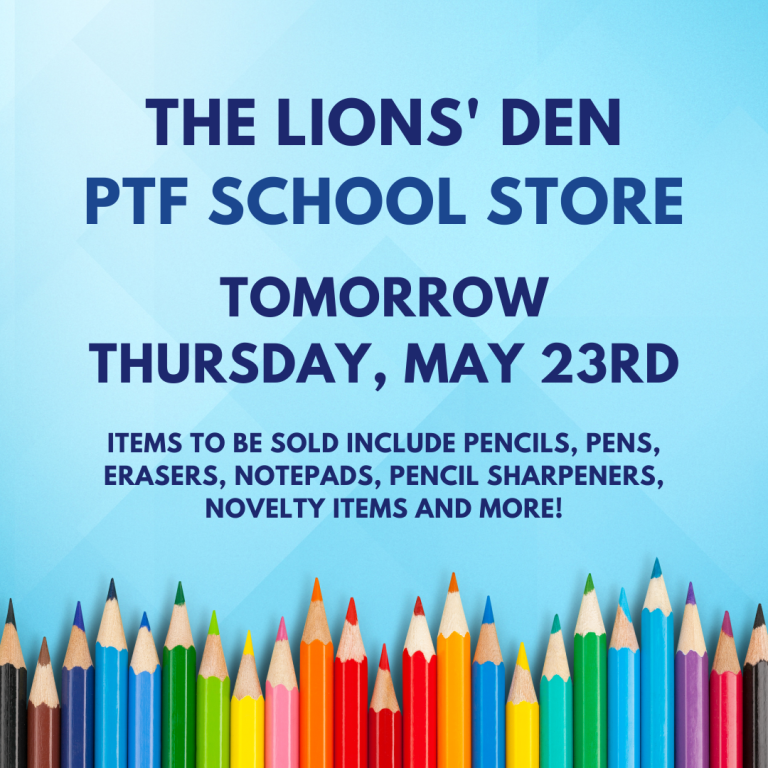 Last School Store of the Year – May 23rd