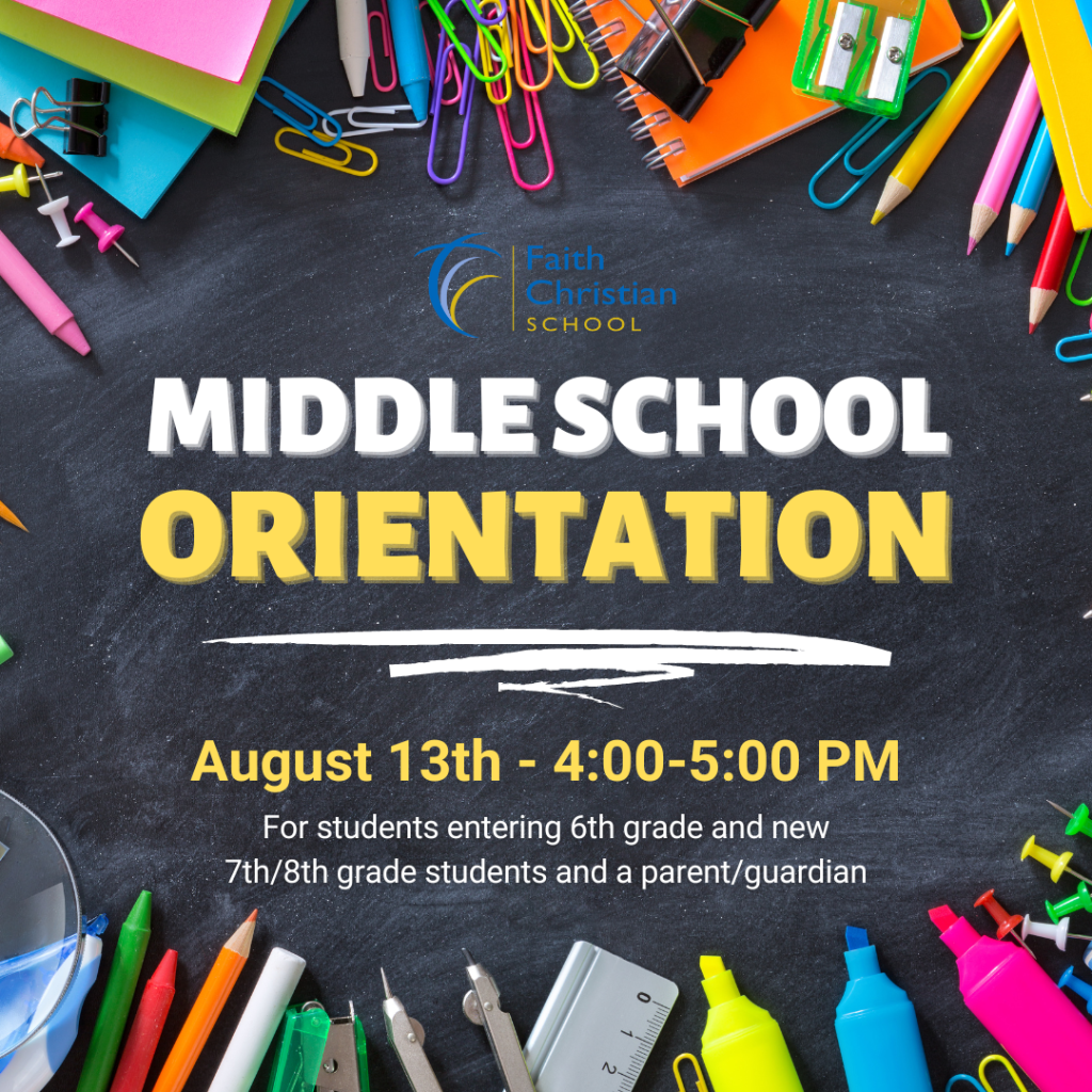Middle School Orientation
