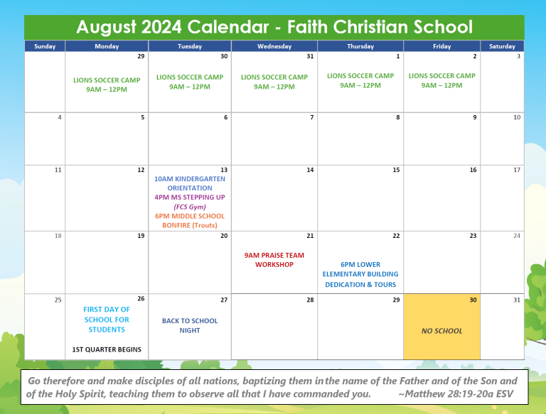 August 2024 Calendar
