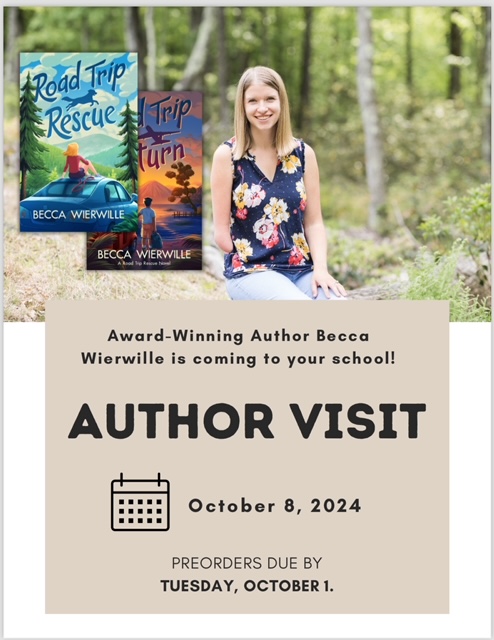 Author Visit from award-winner author Becca Wierwille