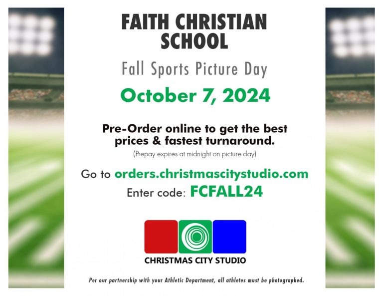 Fall Sports Picture Day – Oct 7th